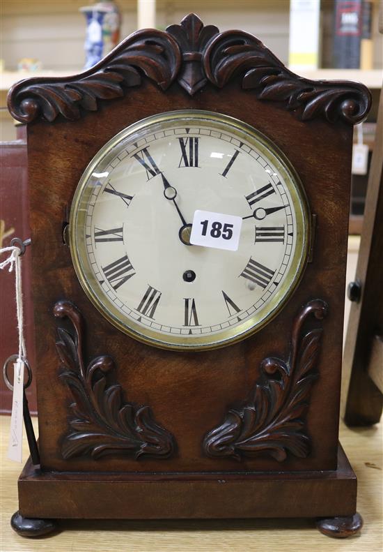 A William IV mahogany bracket timepiece